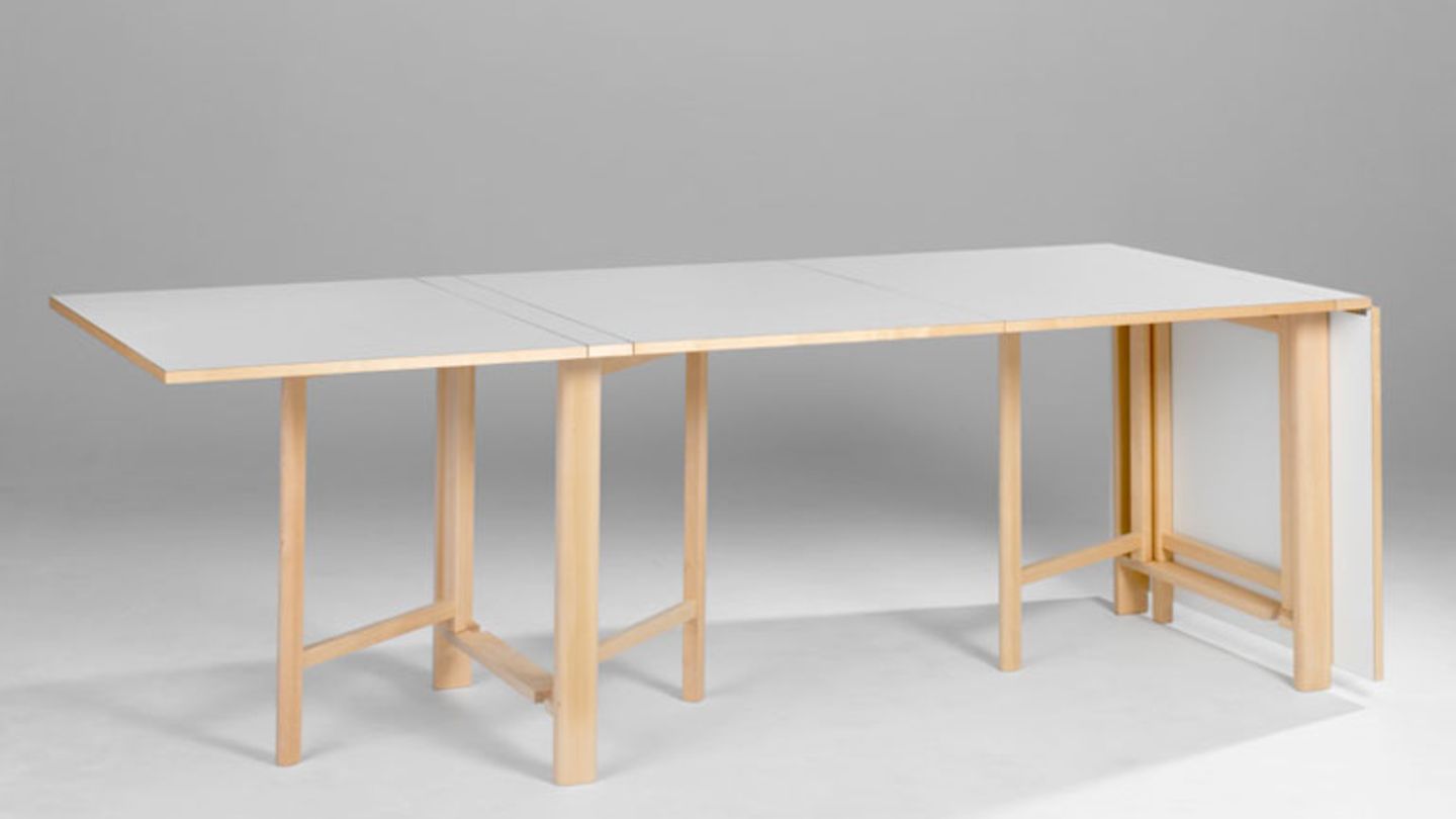 Platzsparender Tisch zum Zusammenklappen