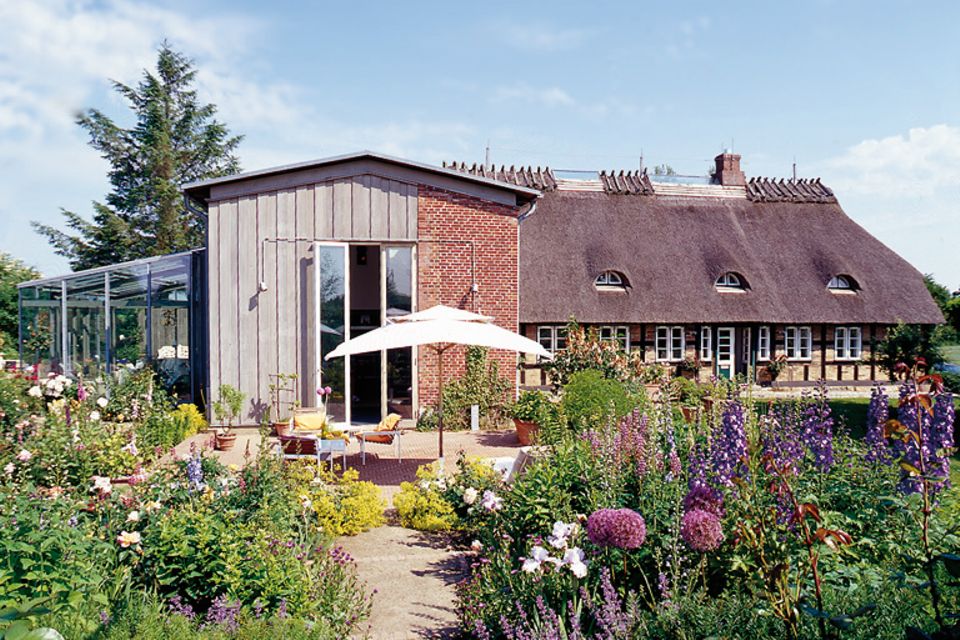 Wochenendhaus mit Reetdach