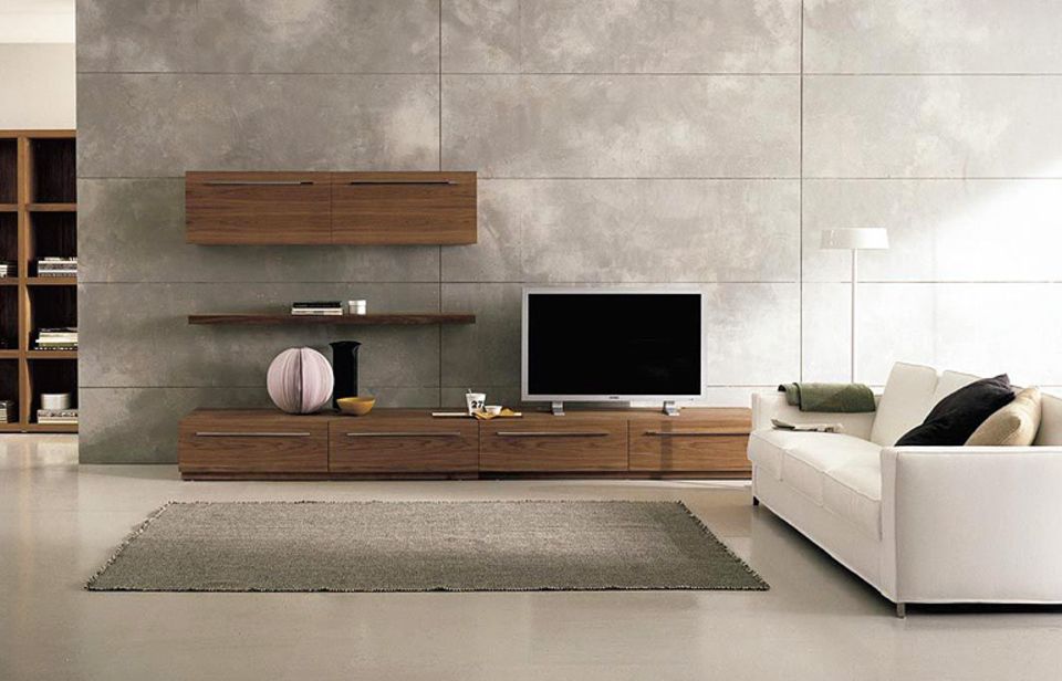 Wohnwand "Sipario" aus Nussbaum - Bild 9 - [SCHÖNER WOHNEN]