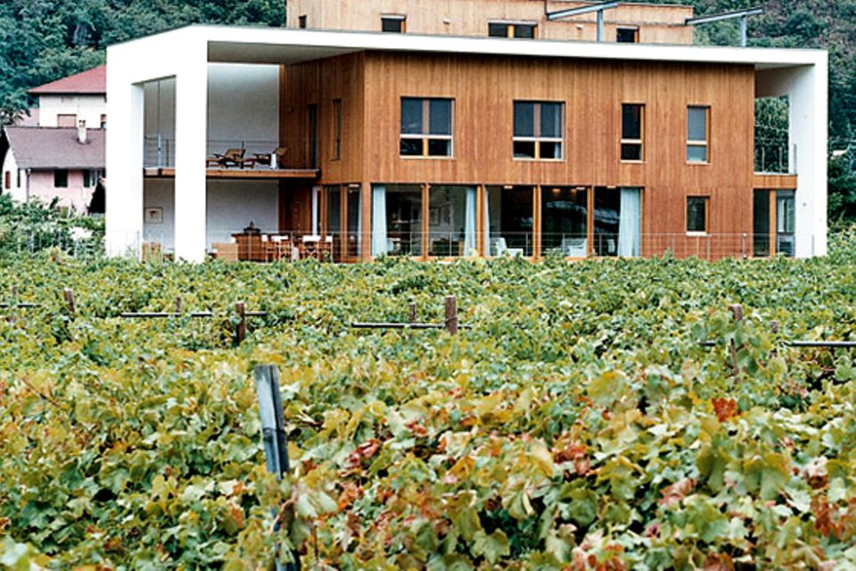 Haus aus umweltfreundlichen Materialien