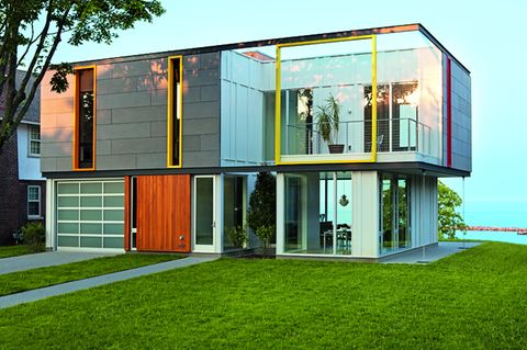 Architektenhäuser: Energiesparhaus am Michigan-See