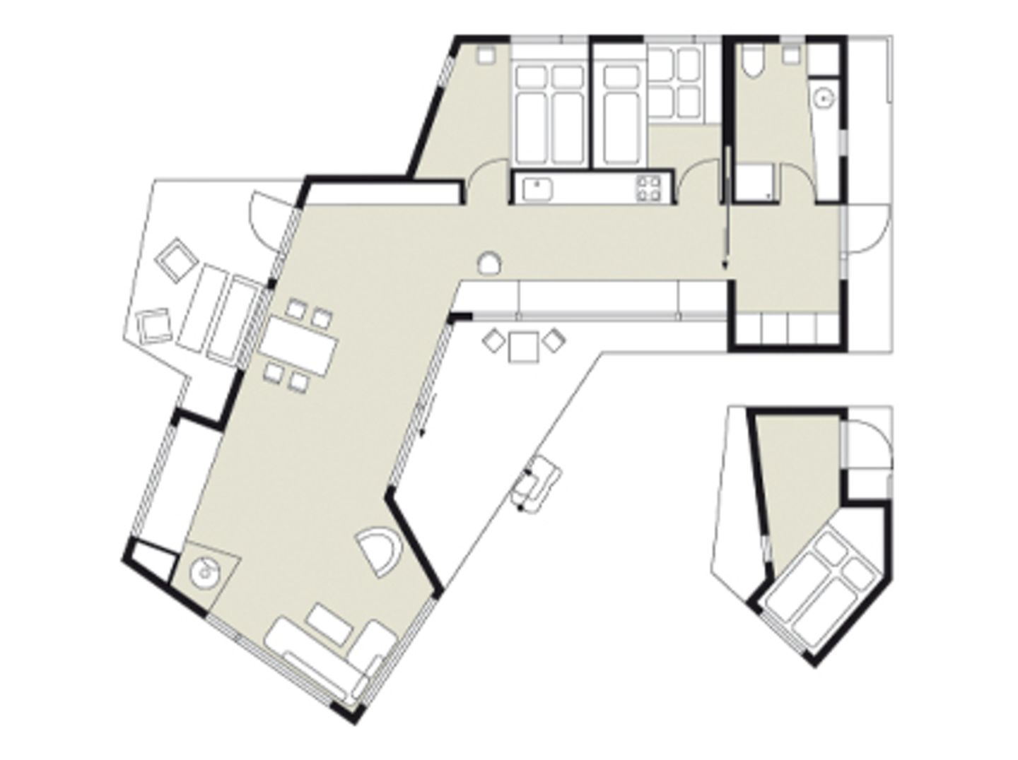 Grundriss vom Bungalow, Wohnfläche: 77 m² - Bild 14