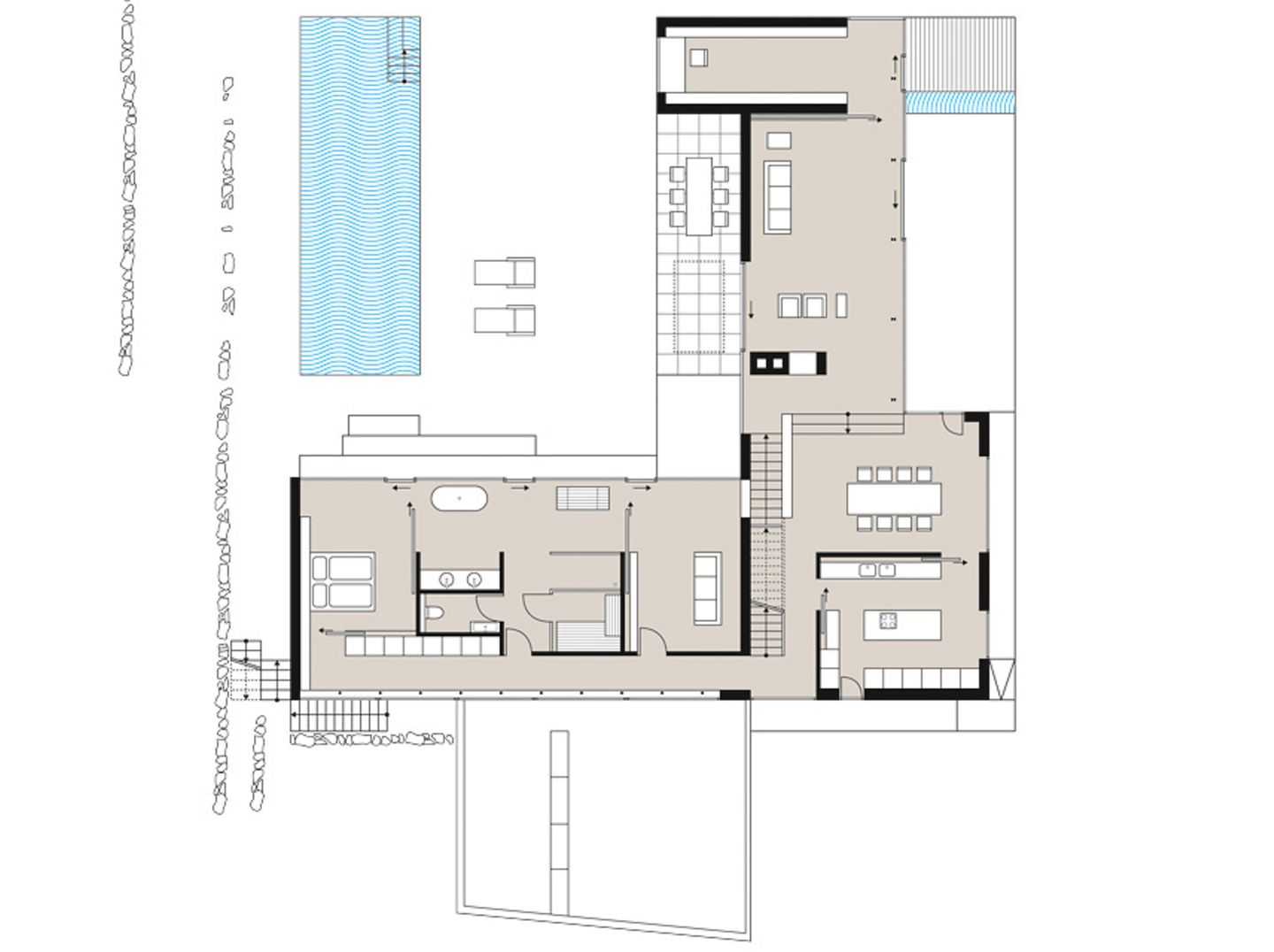 Grundriss vom Bungalow, Wohnfläche: 331 m² - Bild 8