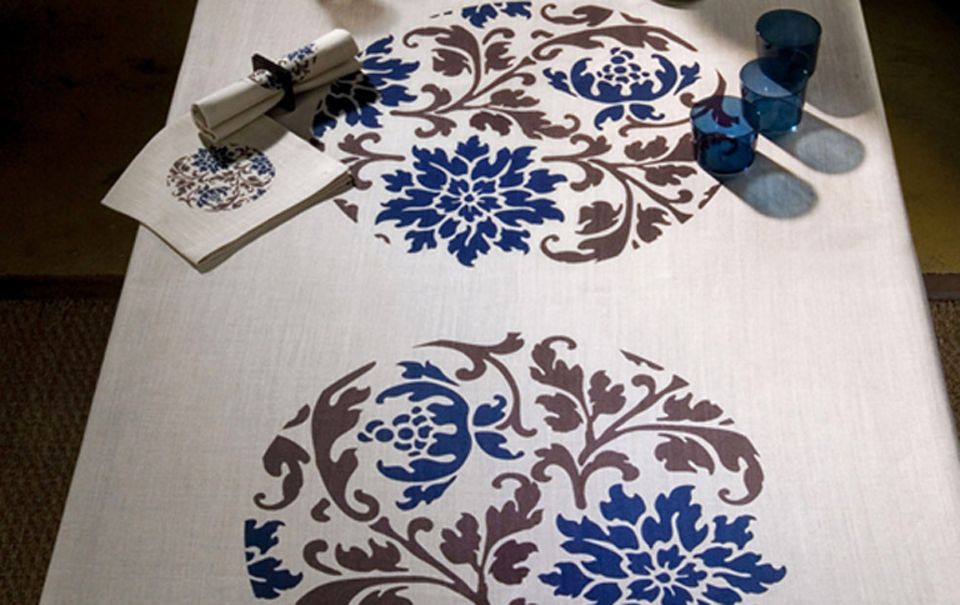 Traditionelle Tischdecke bei Rouge du Rhin Traditionelle Tischdecke bei Rouge du Rhin