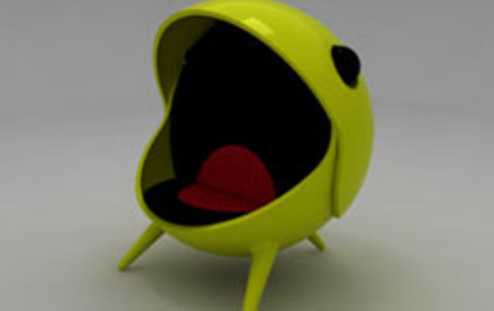 "Pac Man" zum Sitzen "Pac Man" zum Sitzen