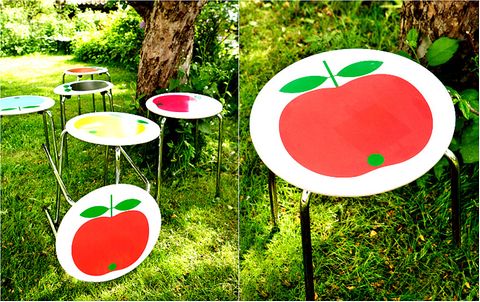 Hocker "Red Delicious" von Koloni - [SCHÖNER WOHNEN]