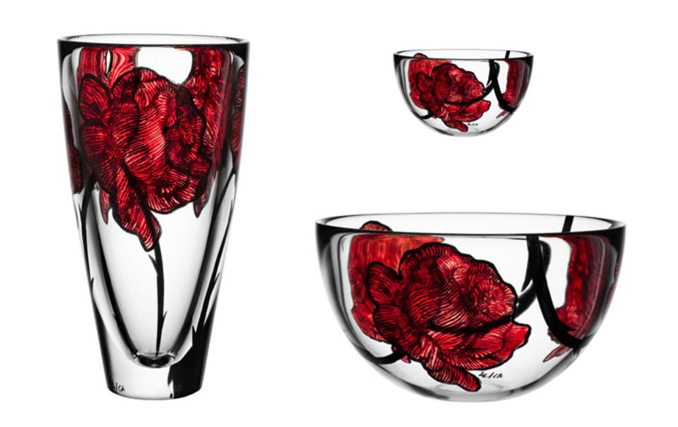 Rosenromantik auf Vasen