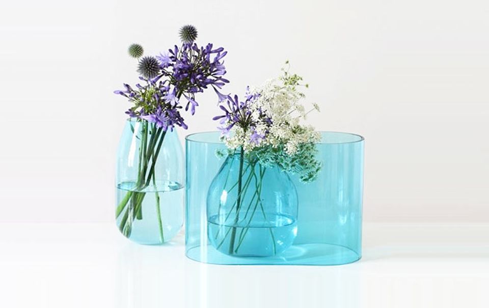 Vase aus drei Teilen