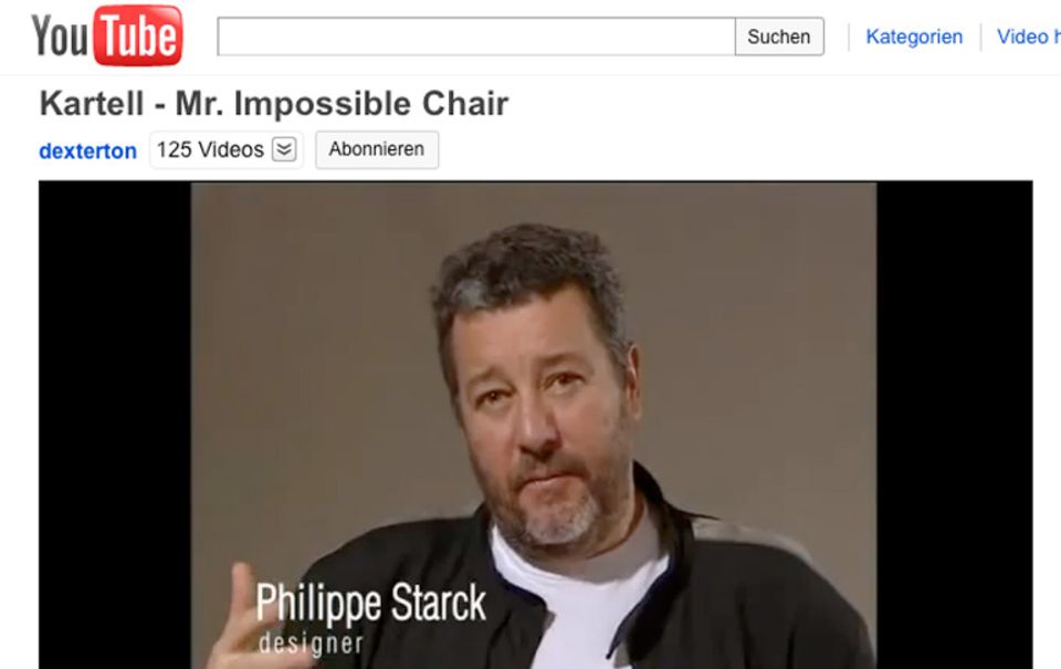 Philippe Starck im Interview bei Kartell Philippe Starck im Interview bei Kartell