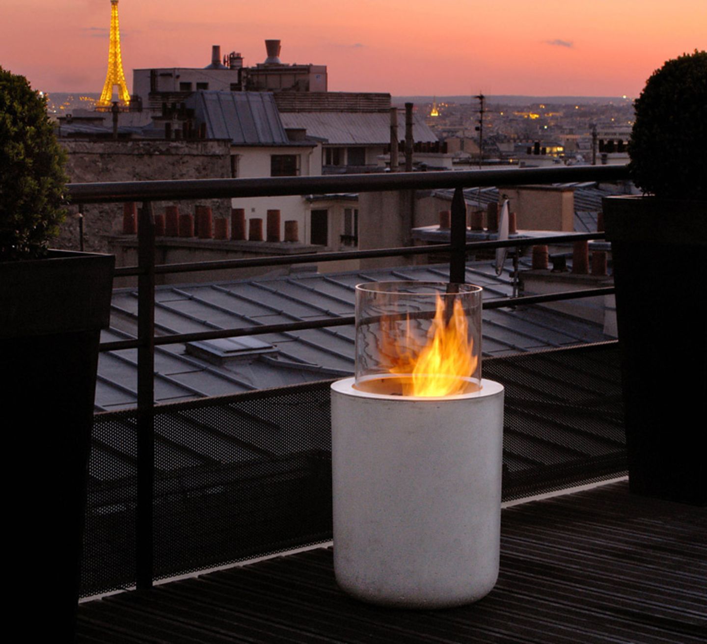 Lagerfeuer-Romantik für den Balkon