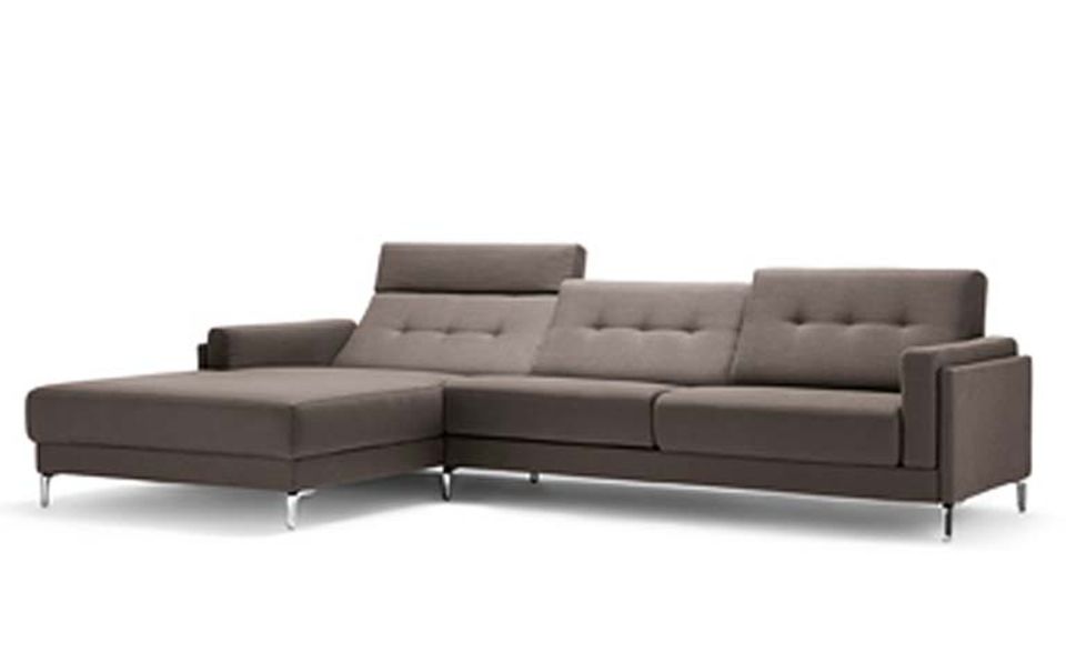 Sofa "Pronto" mit variabler Rückenhöhe