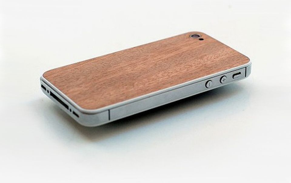 Echtholzrückseite für das iPhone