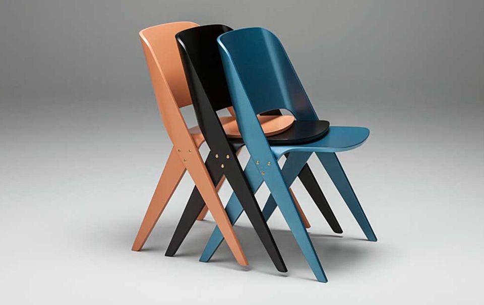 Stuhl "Lavitta" aus sanft gebogenem Formholz