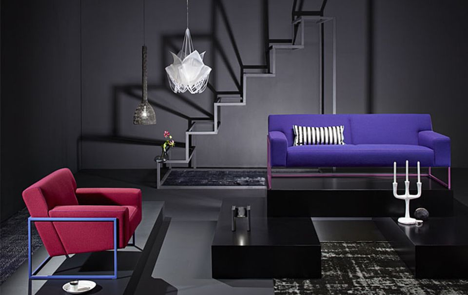 Sofa "Adartne" auf betont zierlichem Metallgestell