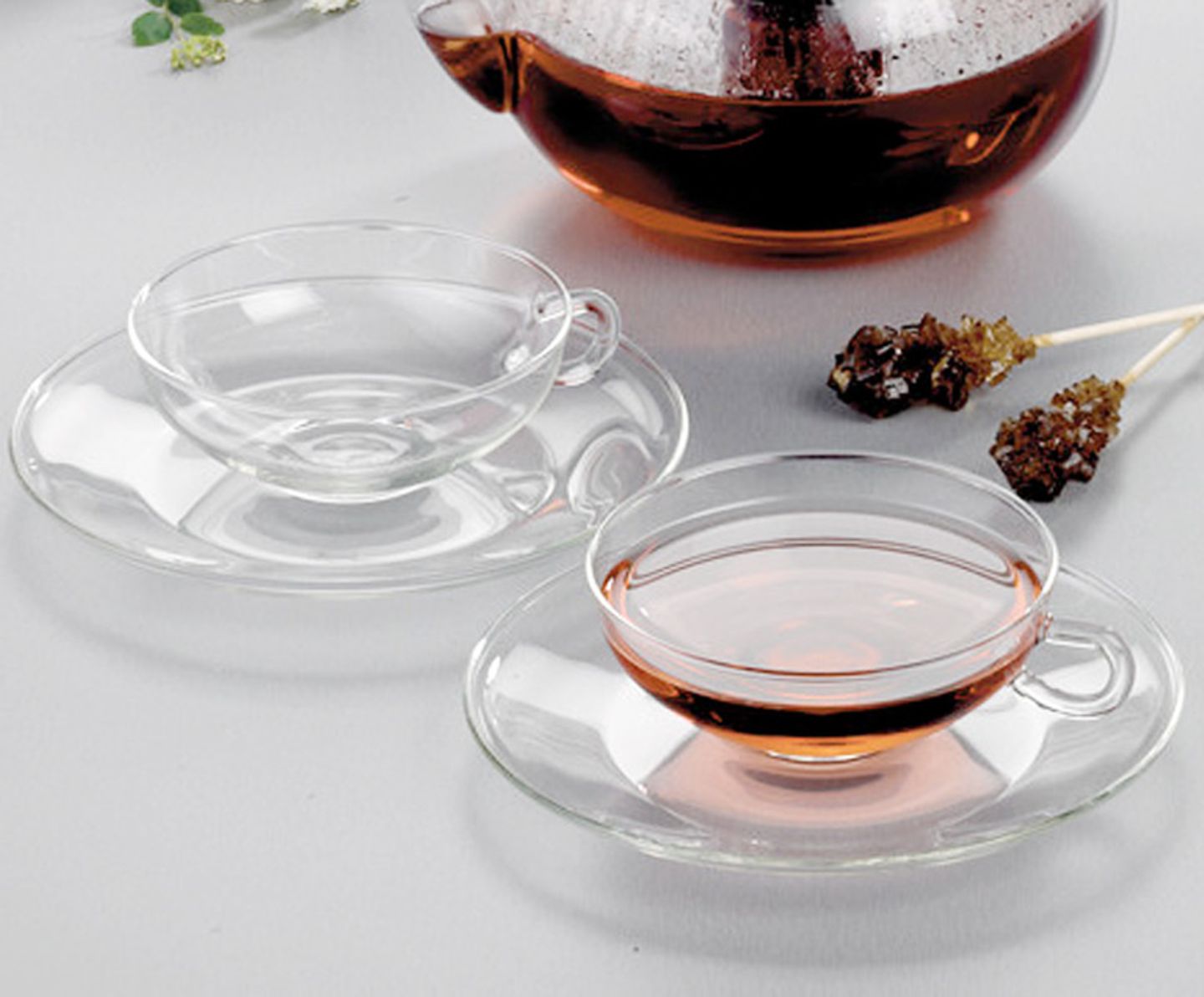 Filigran: Teeservice aus Glas von Wilhelm Wagenfeld