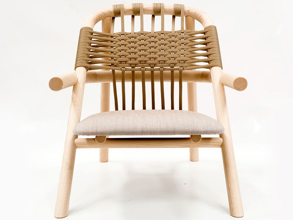 Lounge-Sessel "Unam" aus Holz