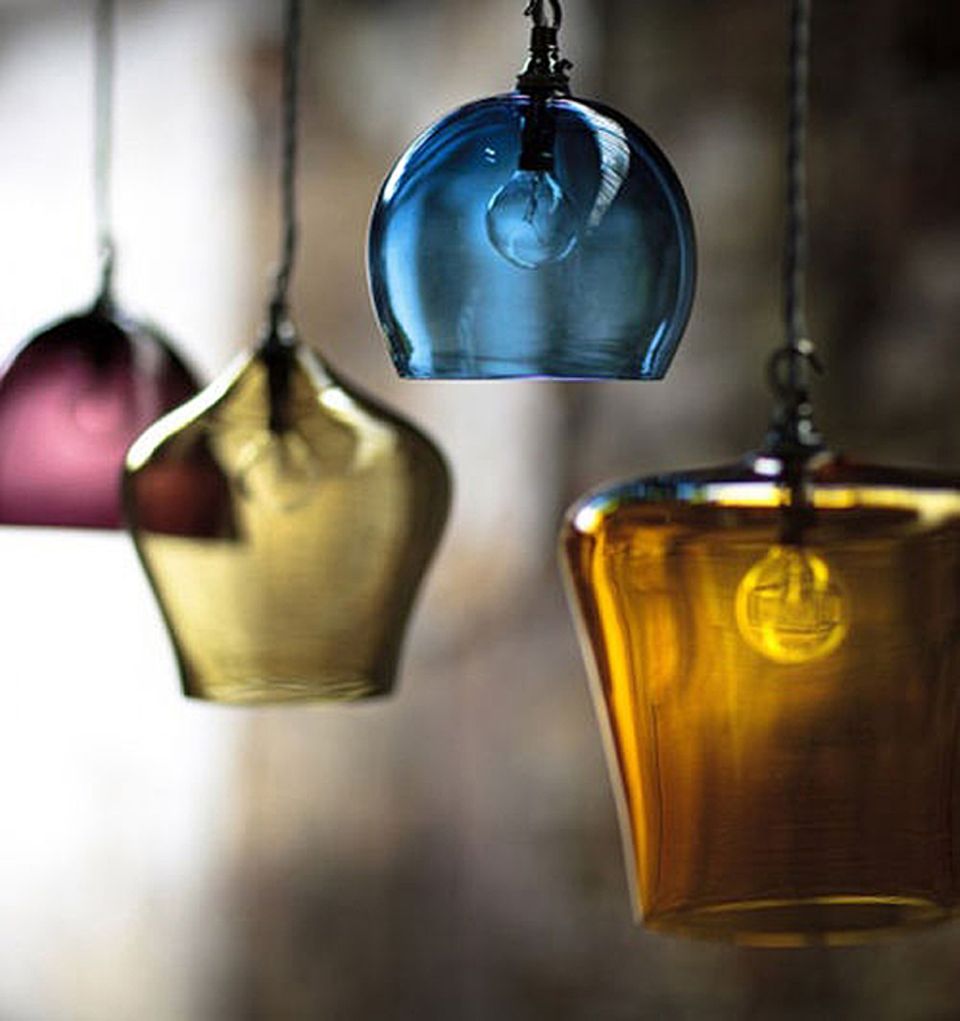 Mungeblasene Leuchten "Glass Pendants" von Esther Patterson