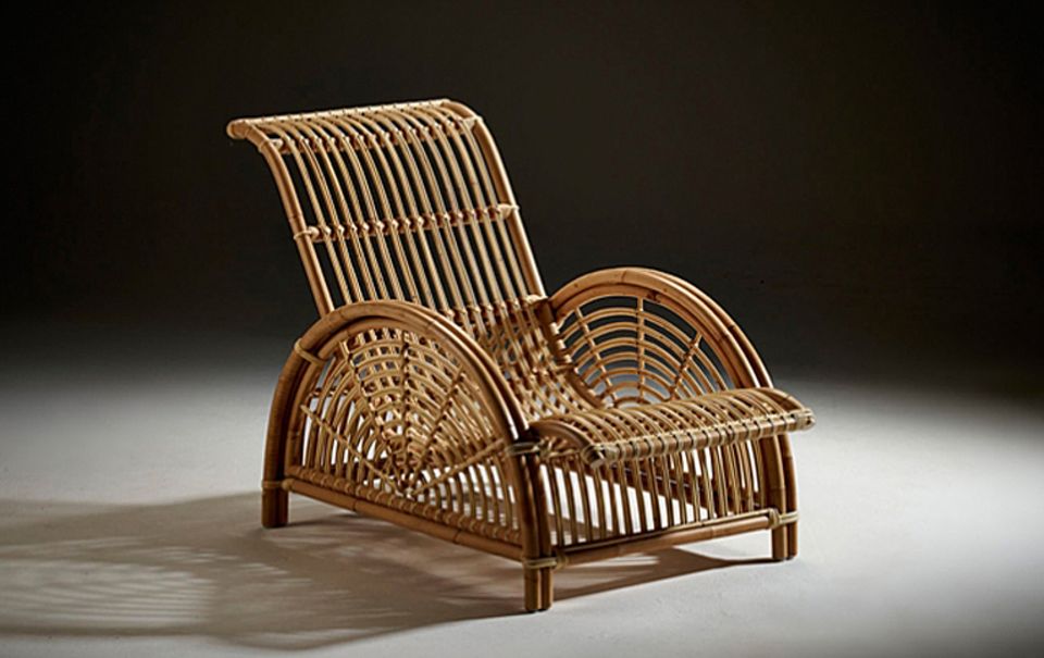 Klassischer Rattan-Sessel "Paris Chair" von Arne Jacobsen