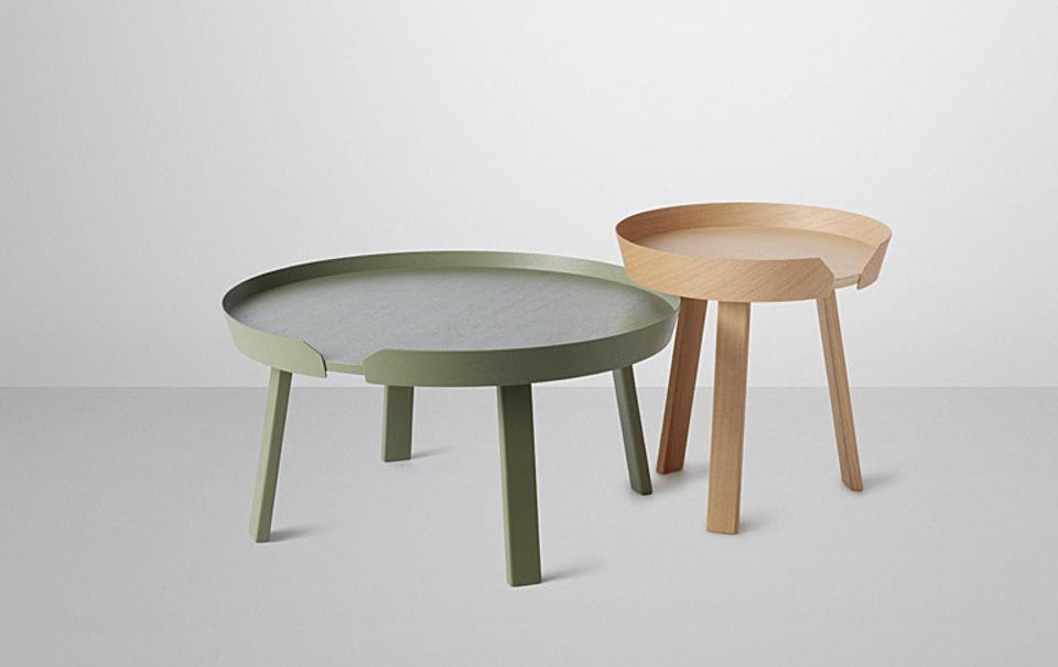 Runder Tisch "Around" von Muuto in neuen farben