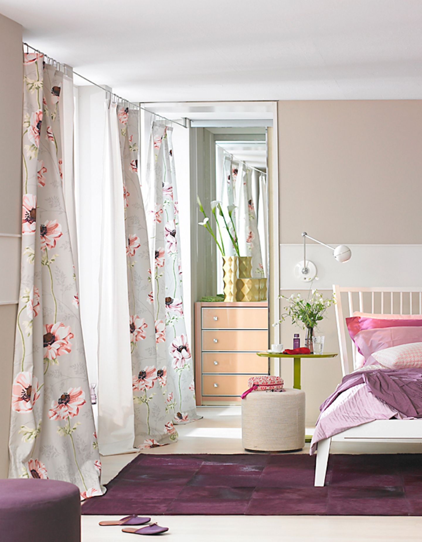 Fensterdekoration fürs Schlafzimmer