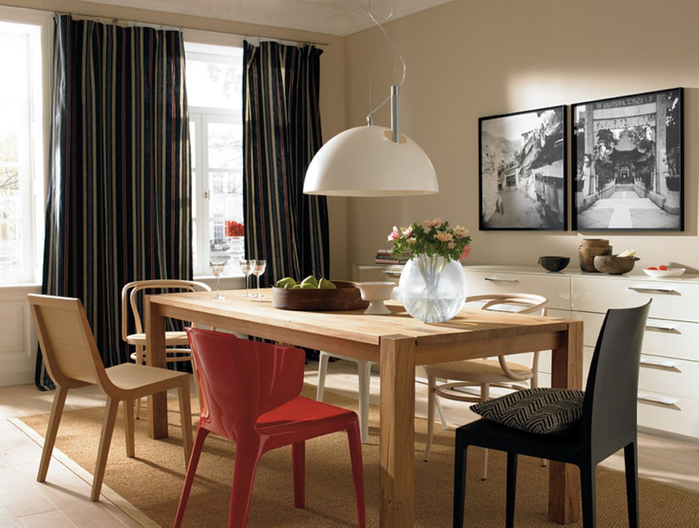 Inspiration: Esszimmer im eleganten Farbton: SCHÖNER WOHNEN-Trendfarbe 