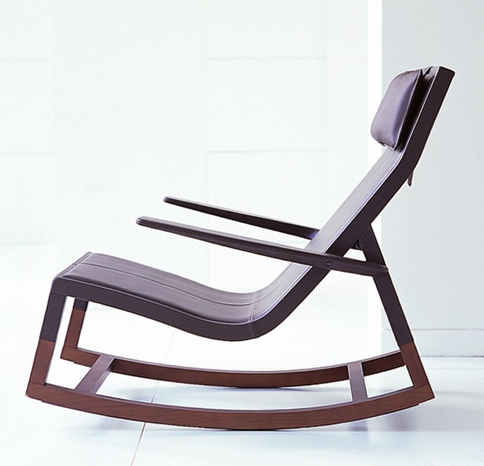 Schaukelstuhl "Don’Do" von Poltrona Frau, Design: Jean-Marie Massaud