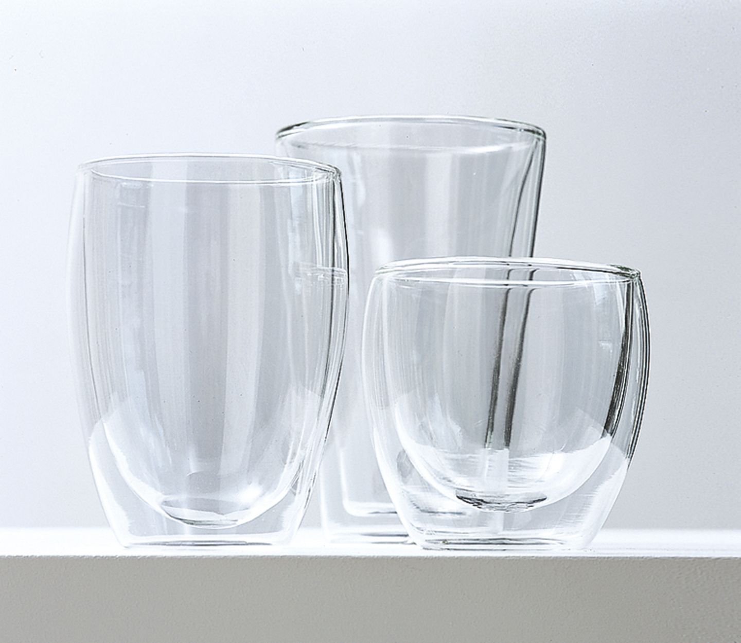 Gläser "Assam", "Canteen" und "Pavina" von Bodum, Design: Masato Yamamoto