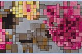 Pixel-Power für den Boden: Bretz fertigt Teppich "Pixel Rose"