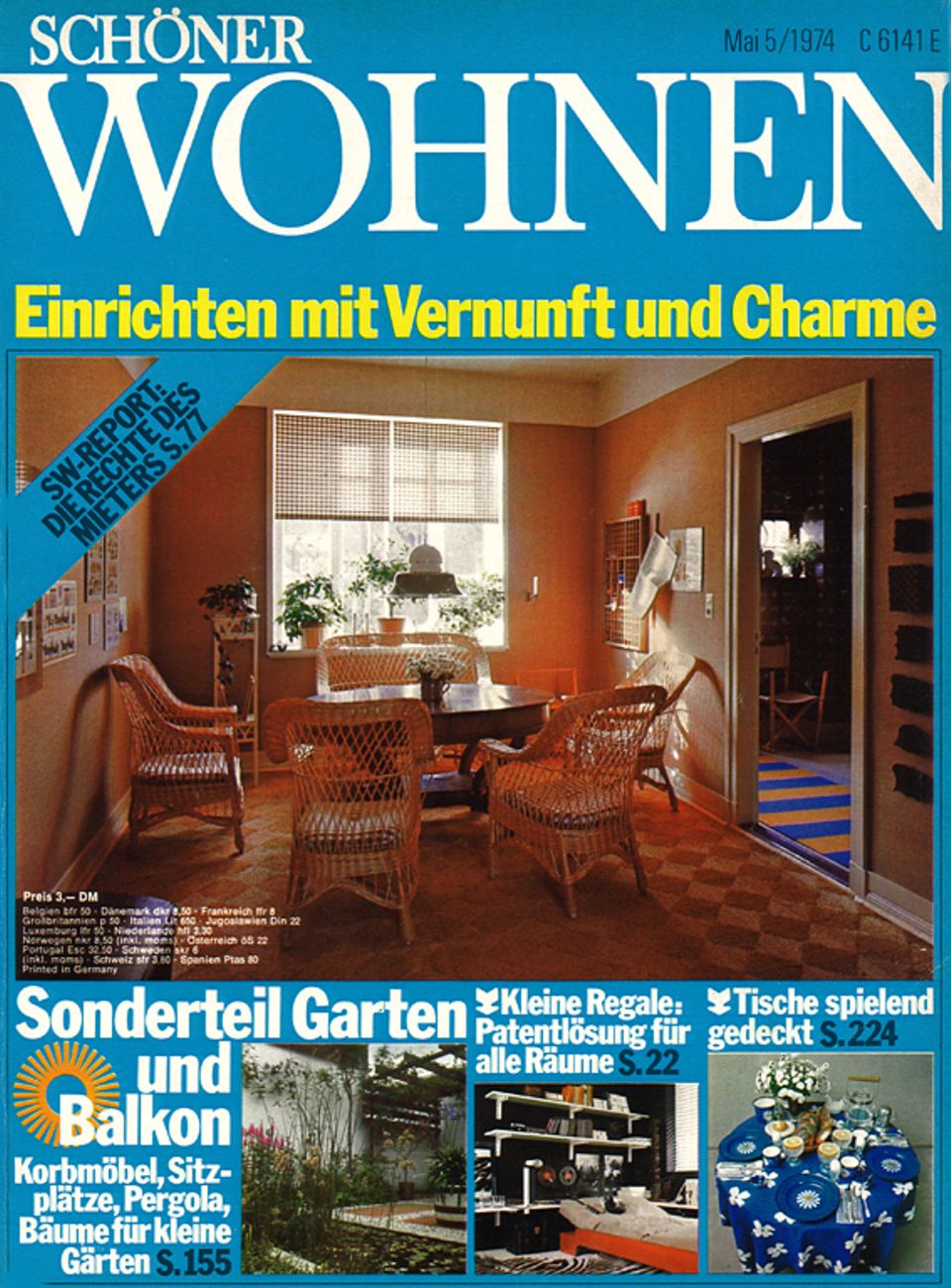 SCHÖNER WOHNEN, Heft 5, Mai 1974 - [SCHÖNER WOHNEN]