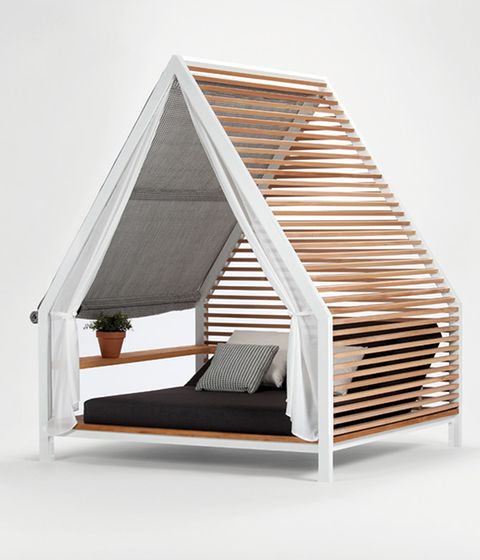 Gartenbett mit Überdachung "Cottage" von Kettal [SCHÖNER WOHNEN]