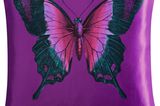Schimmernder Kissenbezug mit Schmetterlings-Print