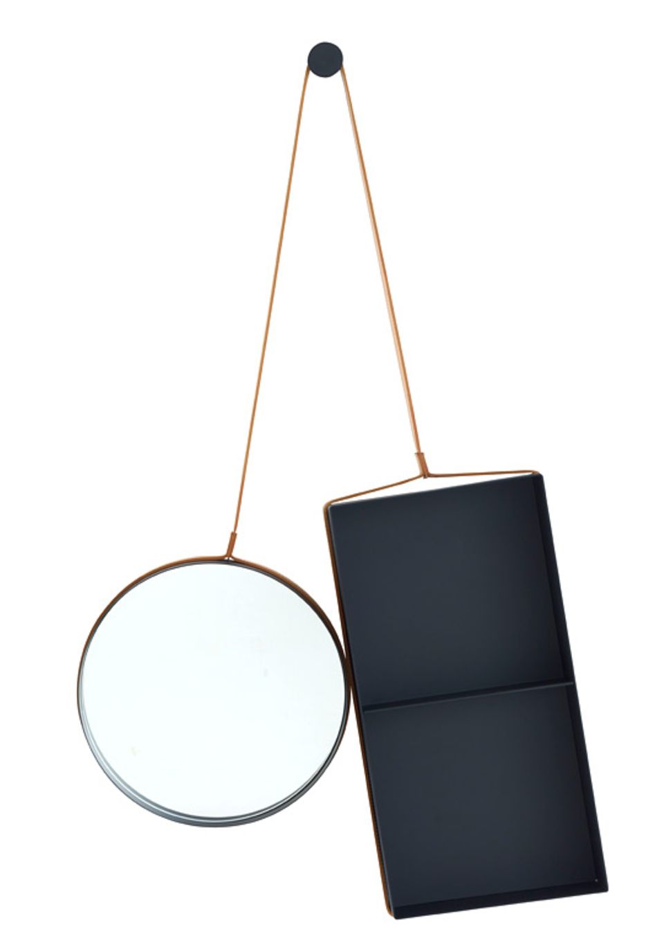 Eingependelt Wandspiegel "Vanity Shelf" von Ligne Roset [SCHÖNER WOHNEN]