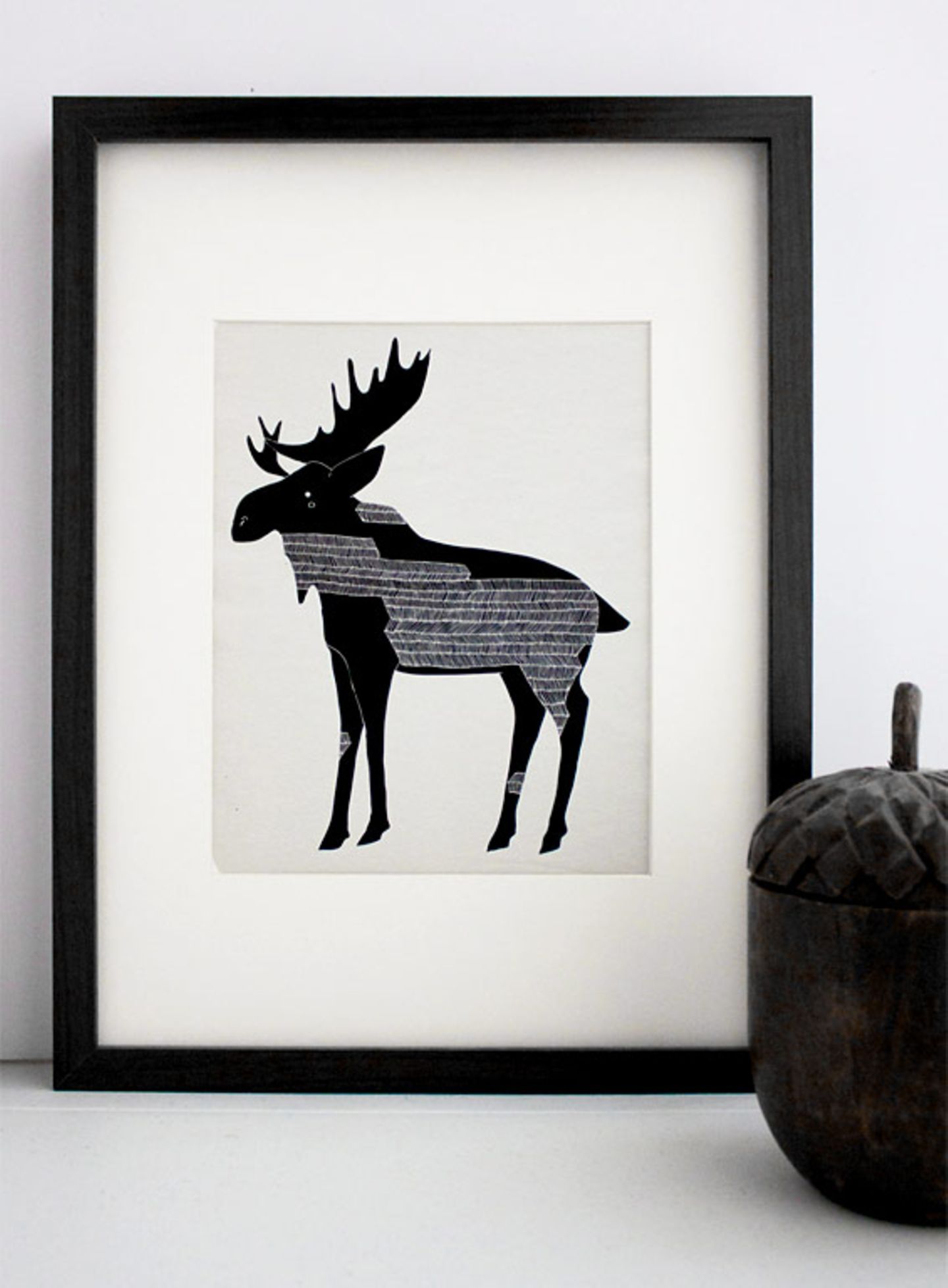 Nordisch: "Winter Moose" von Gingiber
