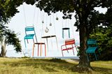 Farbenfrohe Balkonmöbel: Hocker und Stühle "Roxö"