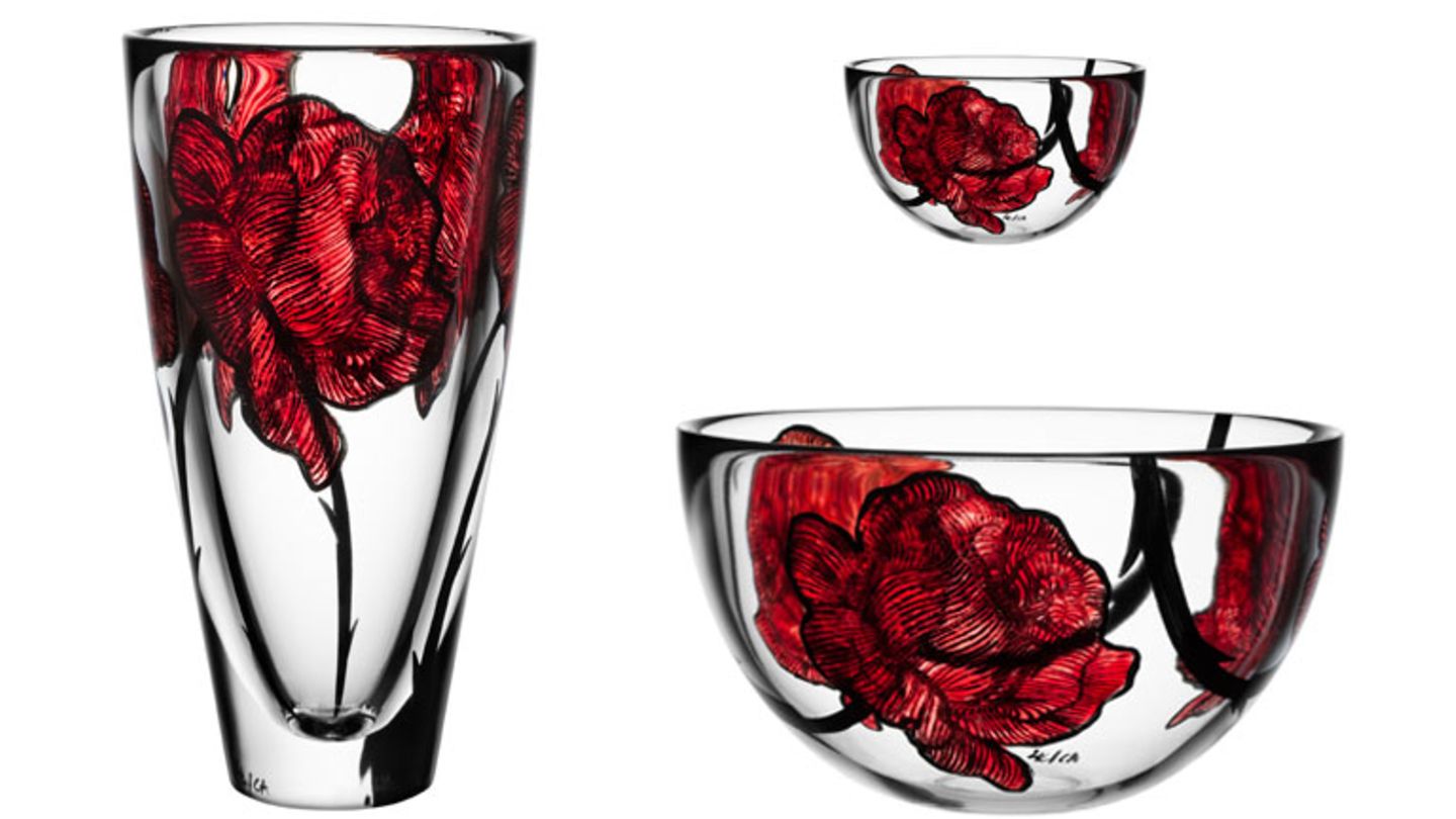 Rosenromantik auf Vasen - [SCHÖNER WOHNEN]