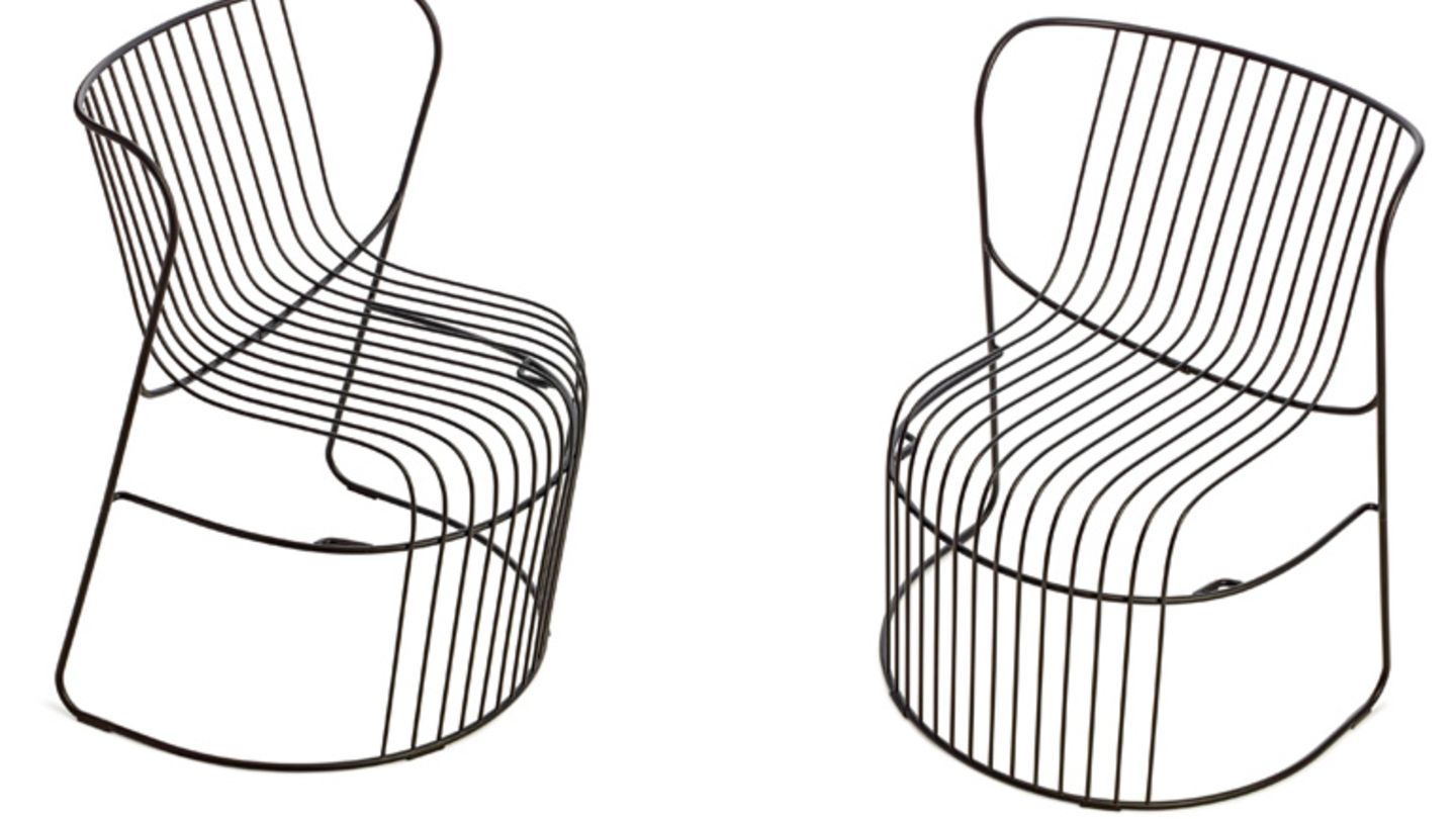 Bequemer Stuhl aus Draht - [SCHÖNER WOHNEN]