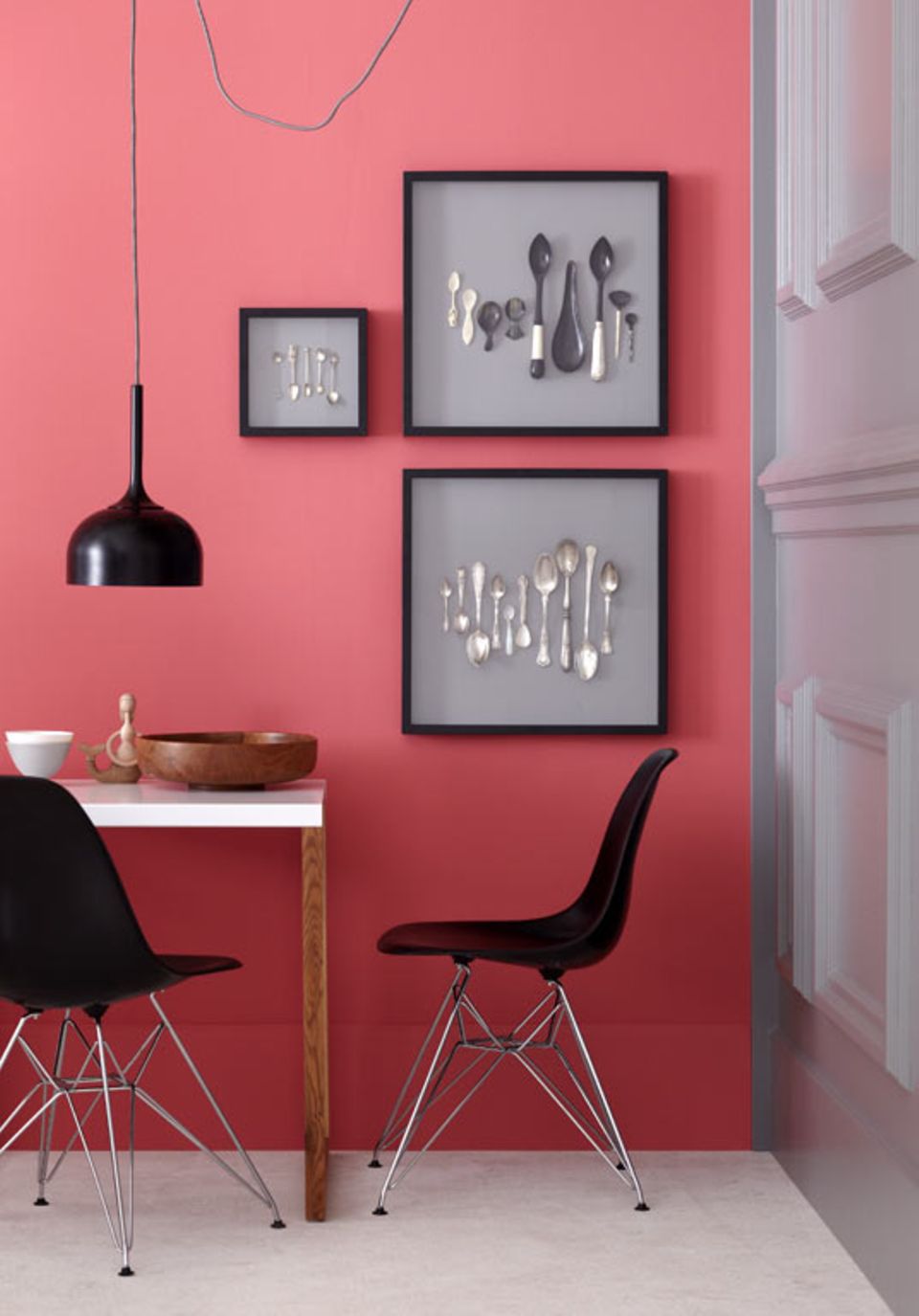 Korallenrot als Wandfarbe - [SCHÖNER WOHNEN]