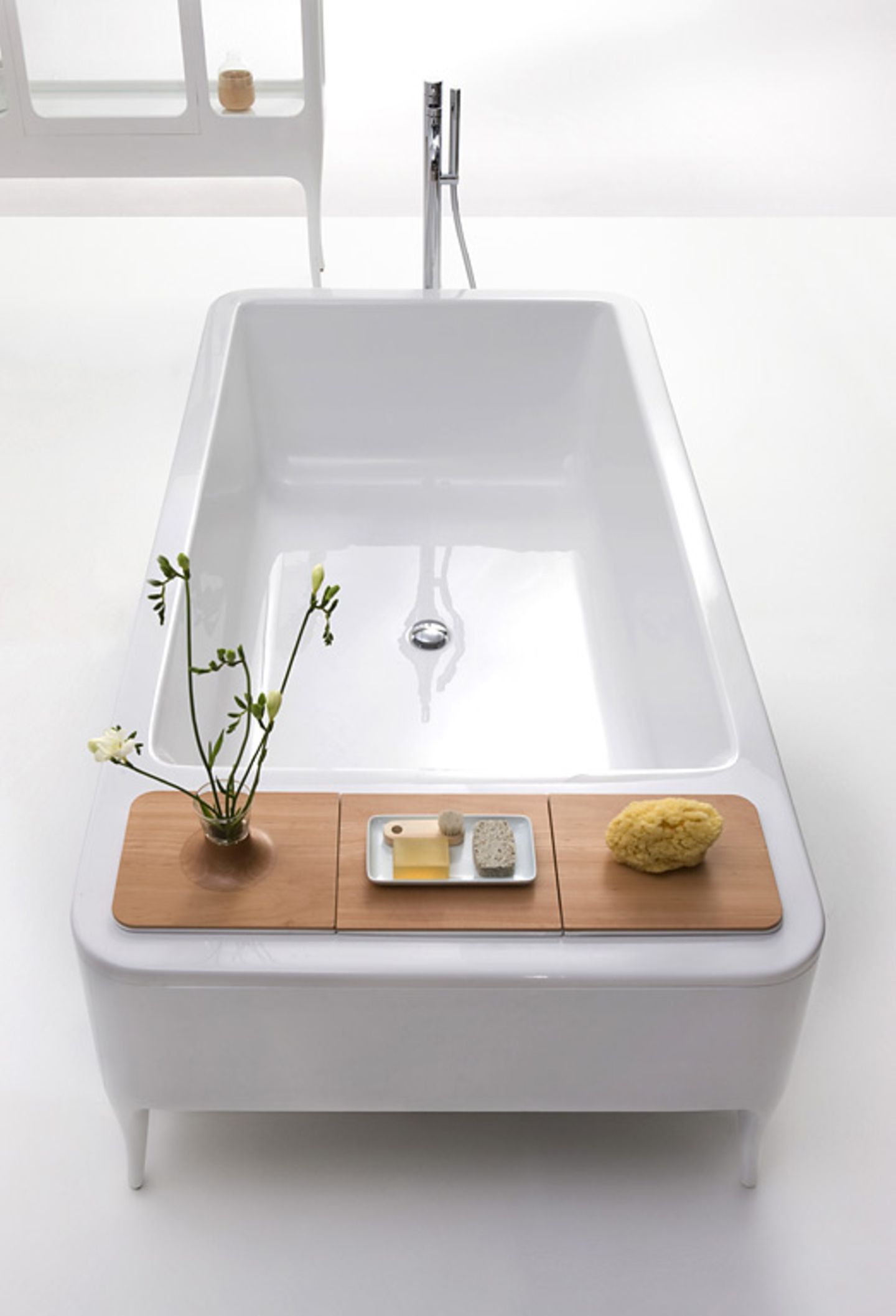 Badewannenablage mit Vase - Bild 17