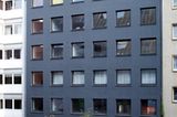 Fassade mit Faserzementplatten
