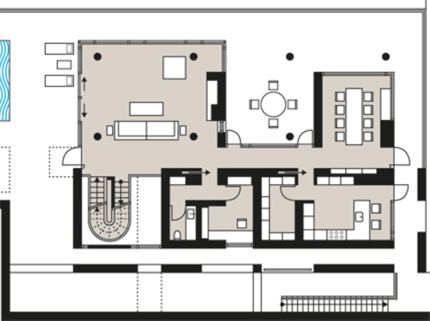Planmaterial: Klassisch moderne Villa in Hanglage