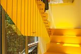 Gelbes Treppenhaus