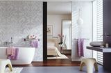 Stilvolles Bad mit Mosaikfliesen in floralem Muster - Bild 21
