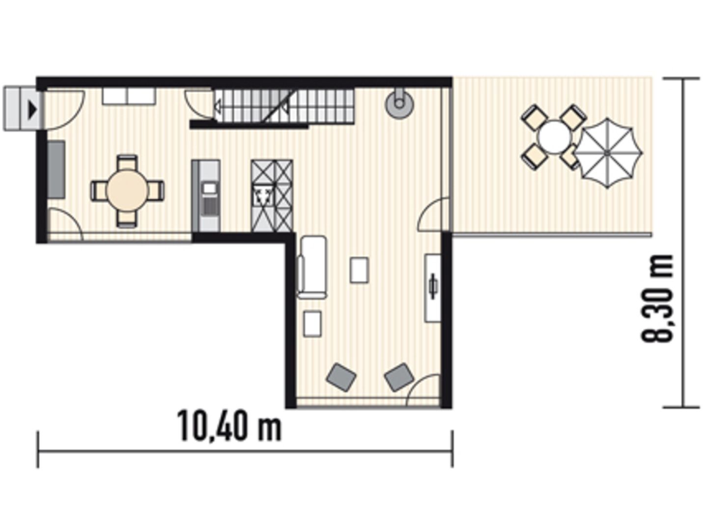 Planmaterial: Flexibles Haus in steiler Lage