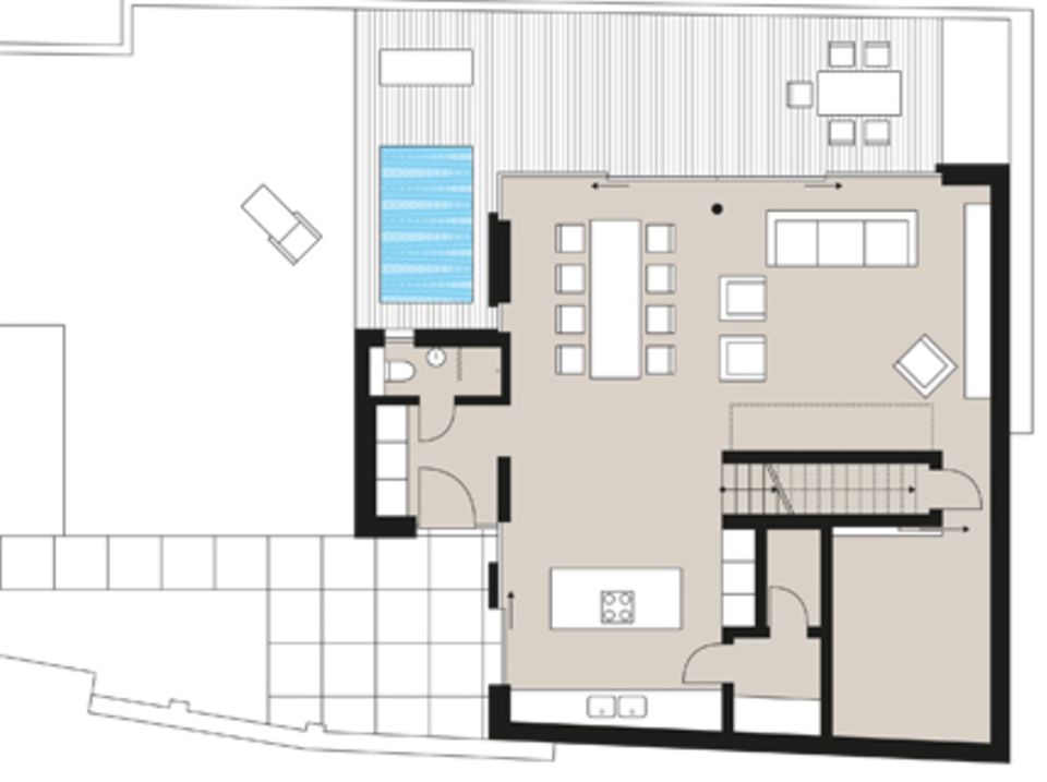 Architektenhäuser: Planmaterial: Ein Hinterhof wird zum ländlichen