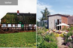 Vorher-Nachher: Wochenendhaus mit Reetdach