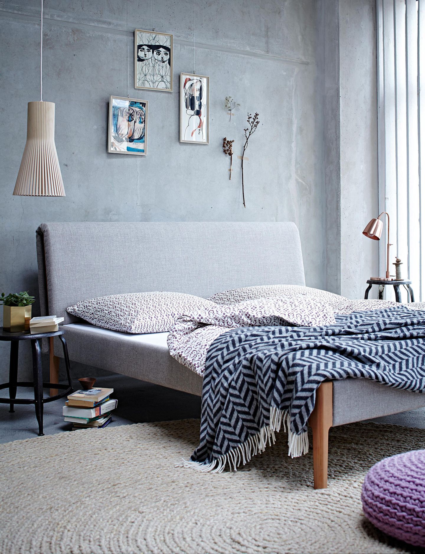 Graue zimmer