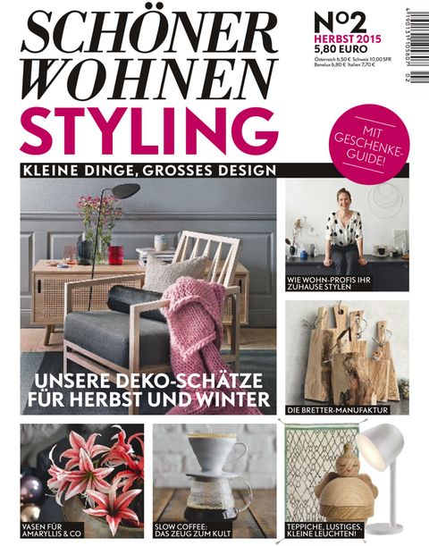 Kleine Dinge, großes Design: Heute erscheint die neue SCHÖNER WOHNEN ...