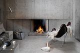 Almhütte aus Beton: Wohnbereich