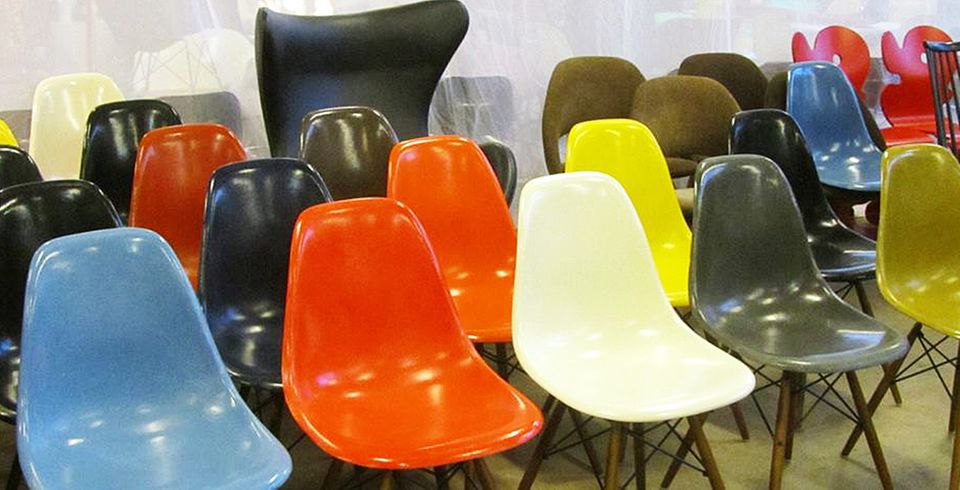 Eames Chairs auf der Messe "Design Classics Düsseldorf"