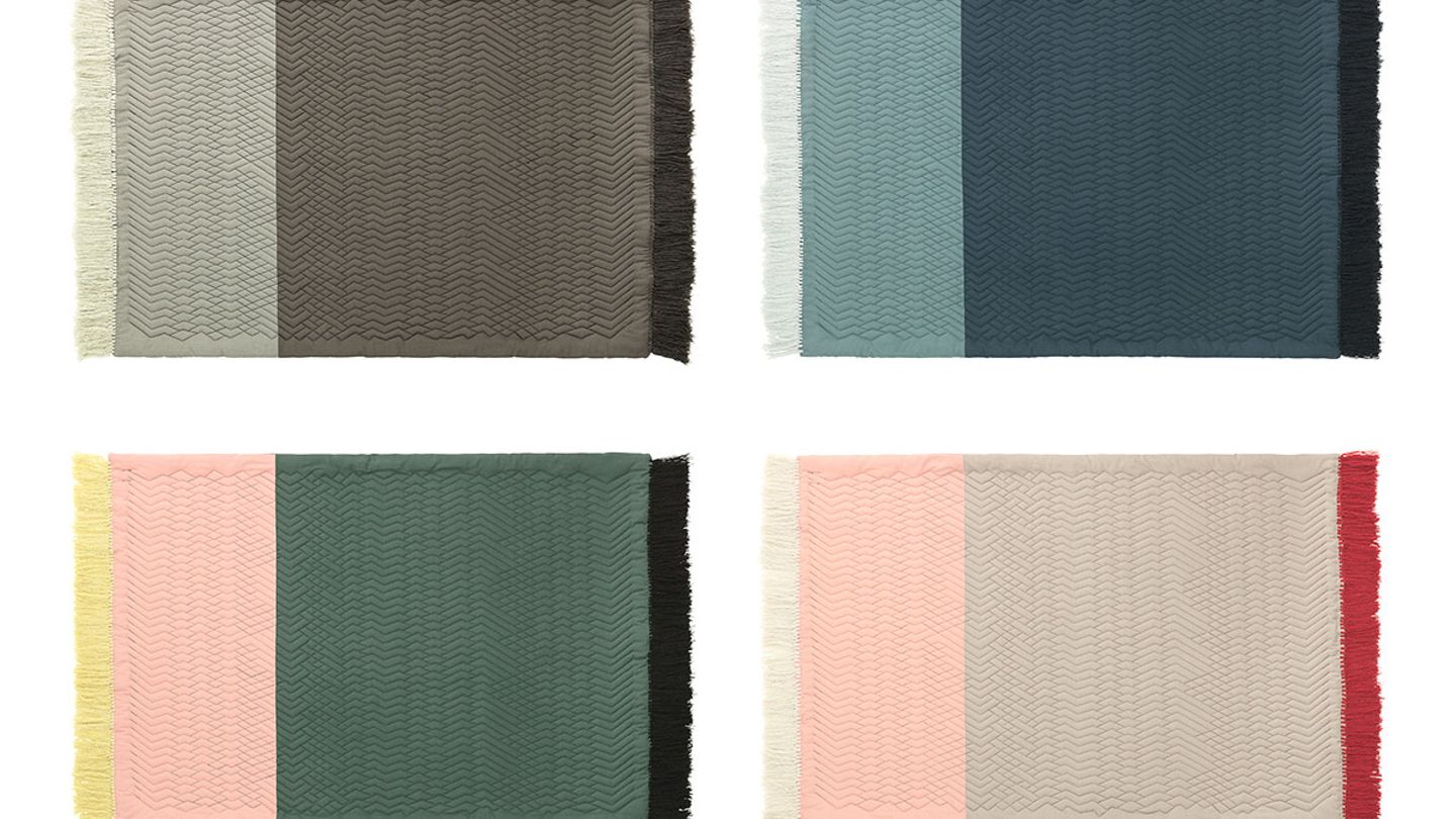 Organisch: Gesteppter Bodenteppich "Trace" von Normann Copenhagen